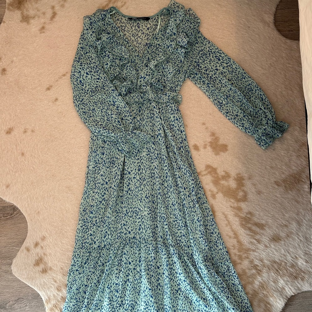 Zara Long Turquoise Dress